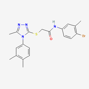 molecular formula C20H21BrN4OS B4715098 N-(4-bromo-3-methylphenyl)-2-{[4-(3,4-dimethylphenyl)-5-methyl-4H-1,2,4-triazol-3-yl]thio}acetamide 