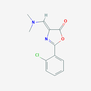 molecular formula C12H11ClN2O2 B471511 2-(2-chlorophenyl)-4-[(dimethylamino)methylene]-1,3-oxazol-5(4H)-one CAS No. 173345-06-7