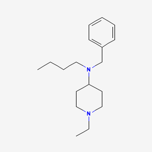 molecular formula C18H30N2 B4715135 N-benzyl-N-butyl-1-ethyl-4-piperidinamine 