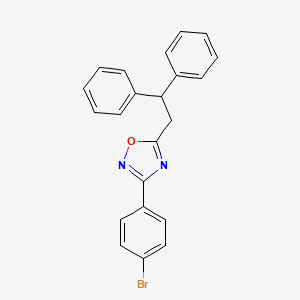 3-(4-bromophenyl)-5-(2,2-diphenylethyl)-1,2,4-oxadiazole