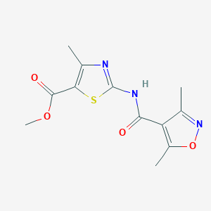 methyl 2-{[(3,5-dimethyl-4-isoxazolyl)carbonyl]amino}-4-methyl-1,3-thiazole-5-carboxylate