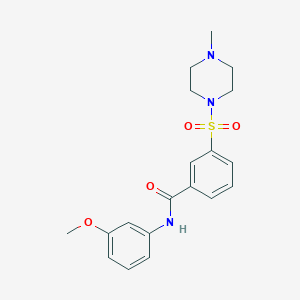 N-(3-methoxyphenyl)-3-[(4-methyl-1-piperazinyl)sulfonyl]benzamide