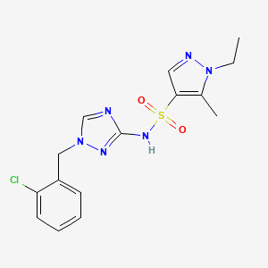 N-[1-(2-chlorobenzyl)-1H-1,2,4-triazol-3-yl]-1-ethyl-5-methyl-1H-pyrazole-4-sulfonamide