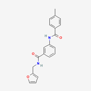 N-(2-furylmethyl)-3-[(4-methylbenzoyl)amino]benzamide