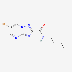 molecular formula C10H12BrN5O B4715190 6-bromo-N-butyl[1,2,4]triazolo[1,5-a]pyrimidine-2-carboxamide 