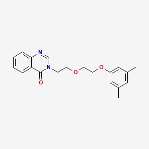 molecular formula C20H22N2O3 B4715222 3-{2-[2-(3,5-dimethylphenoxy)ethoxy]ethyl}-4(3H)-quinazolinone 