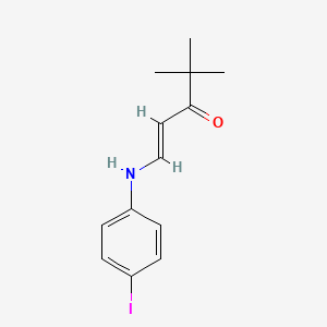 1-[(4-iodophenyl)amino]-4,4-dimethyl-1-penten-3-one