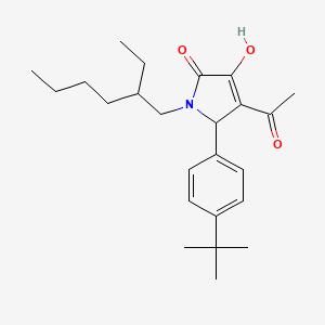 4-acetyl-5-(4-tert-butylphenyl)-1-(2-ethylhexyl)-3-hydroxy-1,5-dihydro-2H-pyrrol-2-one