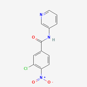 molecular formula C12H8ClN3O3 B4715254 3-chloro-4-nitro-N-3-pyridinylbenzamide 