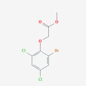 molecular formula C9H7BrCl2O3 B4715255 methyl (2-bromo-4,6-dichlorophenoxy)acetate 