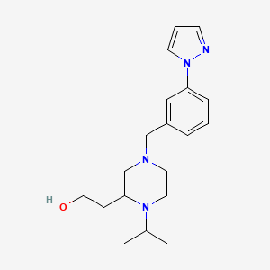 2-{1-isopropyl-4-[3-(1H-pyrazol-1-yl)benzyl]-2-piperazinyl}ethanol