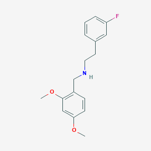 molecular formula C17H20FNO2 B4715323 (2,4-dimethoxybenzyl)[2-(3-fluorophenyl)ethyl]amine CAS No. 355381-59-8