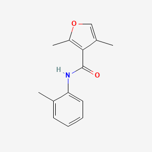 molecular formula C14H15NO2 B4715331 2,4-二甲基-N-(2-甲苯基)-3-呋酰胺 