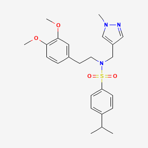 N-[2-(3,4-dimethoxyphenyl)ethyl]-4-isopropyl-N-[(1-methyl-1H-pyrazol-4-yl)methyl]benzenesulfonamide