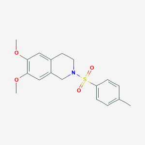 molecular formula C18H21NO4S B471535 6,7-Dimethoxy-2-[(4-methylphenyl)sulfonyl]-1,2,3,4-tetrahydroisoquinoline CAS No. 14165-82-3