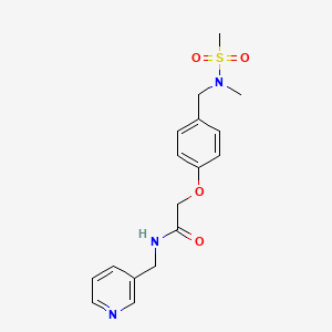 molecular formula C17H21N3O4S B4715403 2-(4-{[methyl(methylsulfonyl)amino]methyl}phenoxy)-N-(3-pyridinylmethyl)acetamide 