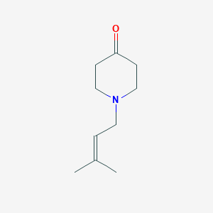 molecular formula C10H17NO B471543 1-(3-Methylbut-2-enyl)piperidin-4-one CAS No. 924867-35-6