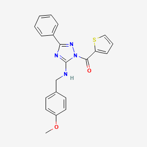 N-(4-methoxybenzyl)-3-phenyl-1-(2-thienylcarbonyl)-1H-1,2,4-triazol-5-amine