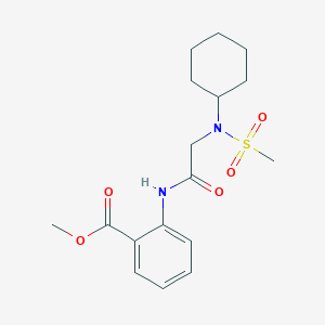 methyl 2-{[N-cyclohexyl-N-(methylsulfonyl)glycyl]amino}benzoate