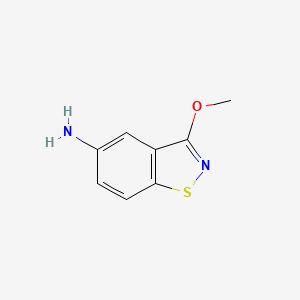 molecular formula C8H8N2OS B4715571 3-methoxy-1,2-benzisothiazol-5-amine CAS No. 64099-28-1