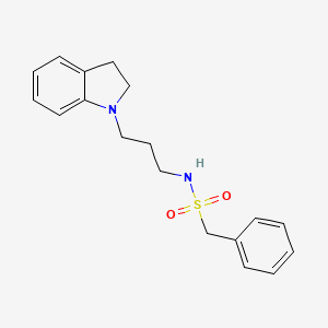 N-[3-(2,3-dihydro-1H-indol-1-yl)propyl]-1-phenylmethanesulfonamide