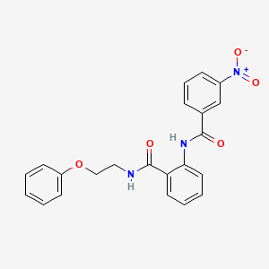 2-[(3-nitrobenzoyl)amino]-N-(2-phenoxyethyl)benzamide