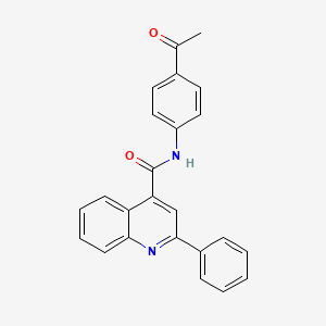 molecular formula C24H18N2O2 B4715632 N-(4-acetylphenyl)-2-phenyl-4-quinolinecarboxamide 