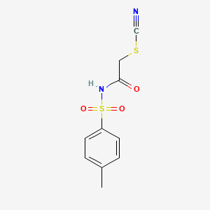 2-{[(4-methylphenyl)sulfonyl]amino}-2-oxoethyl thiocyanate