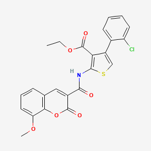 ethyl 4-(2-chlorophenyl)-2-{[(8-methoxy-2-oxo-2H-chromen-3-yl)carbonyl]amino}-3-thiophenecarboxylate