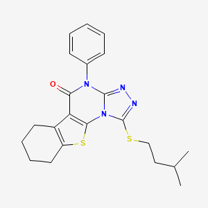 1-[(3-methylbutyl)thio]-4-phenyl-6,7,8,9-tetrahydro[1]benzothieno[3,2-e][1,2,4]triazolo[4,3-a]pyrimidin-5(4H)-one