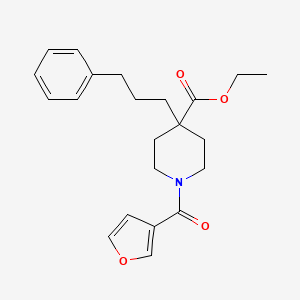 ethyl 1-(3-furoyl)-4-(3-phenylpropyl)-4-piperidinecarboxylate