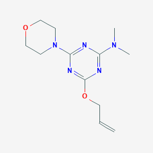 molecular formula C12H19N5O2 B4715727 4-(allyloxy)-N,N-dimethyl-6-(4-morpholinyl)-1,3,5-triazin-2-amine 