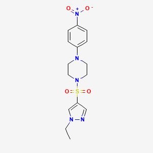 1-[(1-ethyl-1H-pyrazol-4-yl)sulfonyl]-4-(4-nitrophenyl)piperazine