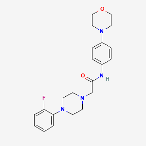 2-[4-(2-fluorophenyl)-1-piperazinyl]-N-[4-(4-morpholinyl)phenyl]acetamide