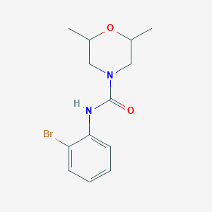 N-(2-bromophenyl)-2,6-dimethyl-4-morpholinecarboxamide