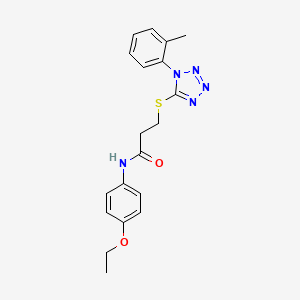 N-(4-ethoxyphenyl)-3-{[1-(2-methylphenyl)-1H-tetrazol-5-yl]thio}propanamide