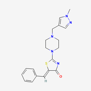 5-benzylidene-2-{4-[(1-methyl-1H-pyrazol-4-yl)methyl]-1-piperazinyl}-1,3-thiazol-4(5H)-one