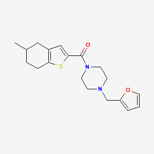 1-(2-furylmethyl)-4-[(5-methyl-4,5,6,7-tetrahydro-1-benzothien-2-yl)carbonyl]piperazine