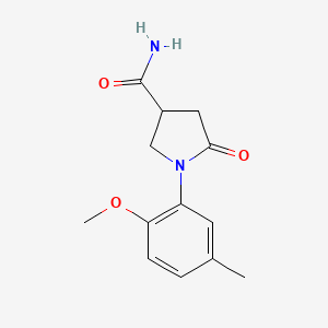 1-(2-methoxy-5-methylphenyl)-5-oxo-3-pyrrolidinecarboxamide