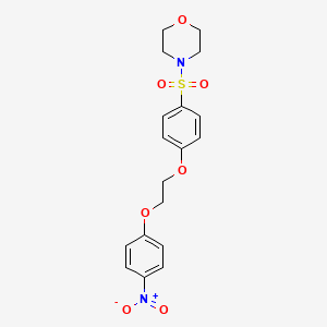 4-({4-[2-(4-nitrophenoxy)ethoxy]phenyl}sulfonyl)morpholine