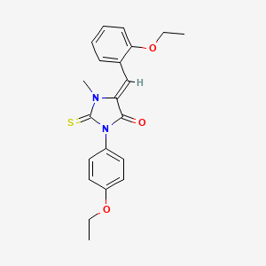 5-(2-ethoxybenzylidene)-3-(4-ethoxyphenyl)-1-methyl-2-thioxo-4-imidazolidinone