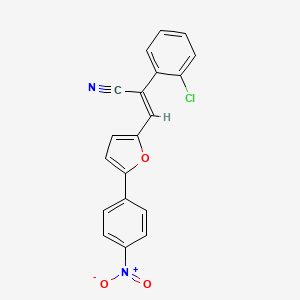 2-(2-chlorophenyl)-3-[5-(4-nitrophenyl)-2-furyl]acrylonitrile