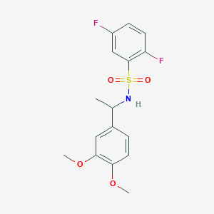 molecular formula C16H17F2NO4S B4716112 N-[1-(3,4-dimethoxyphenyl)ethyl]-2,5-difluorobenzenesulfonamide 