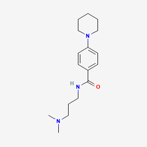 N-[3-(dimethylamino)propyl]-4-(1-piperidinyl)benzamide