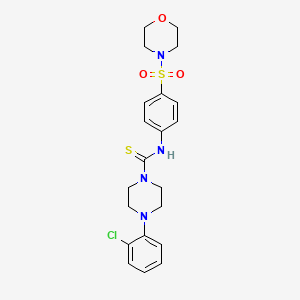 4-(2-chlorophenyl)-N-[4-(4-morpholinylsulfonyl)phenyl]-1-piperazinecarbothioamide