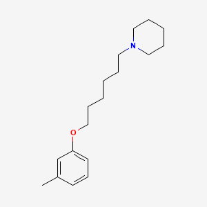 1-[6-(3-methylphenoxy)hexyl]piperidine