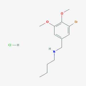 molecular formula C13H21BrClNO2 B4716131 N-(3-bromo-4,5-dimethoxybenzyl)-1-butanamine hydrochloride 