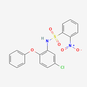 molecular formula C18H13ClN2O5S B4716138 N-(5-chloro-2-phenoxyphenyl)-2-nitrobenzenesulfonamide 