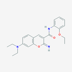 7-(diethylamino)-N-(2-ethoxyphenyl)-2-imino-2H-chromene-3-carboxamide