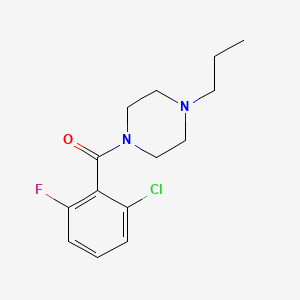 molecular formula C14H18ClFN2O B4716173 1-(2-chloro-6-fluorobenzoyl)-4-propylpiperazine 